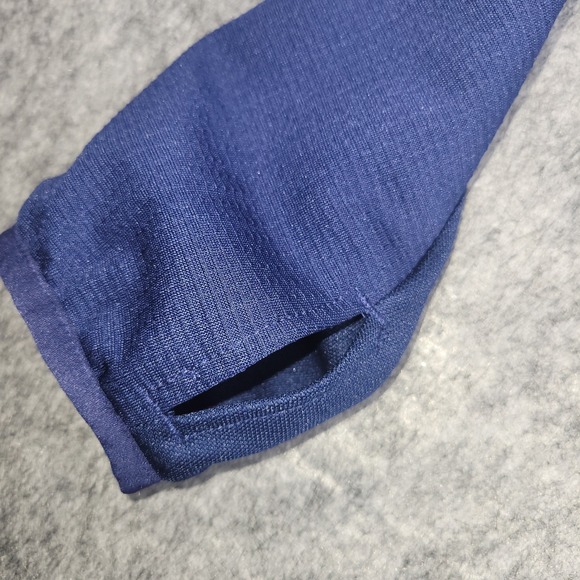 Adidas Track Jacket Kids Size XS Thumb Holes Full Zip Pocket Blue BR2707 - Picture 4 of 13